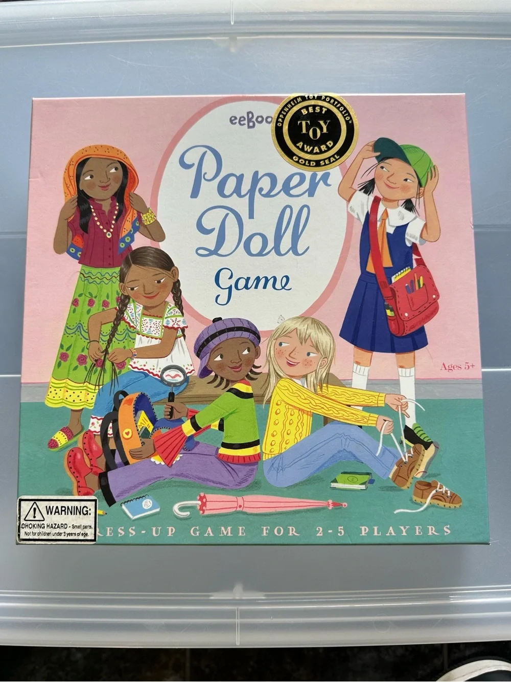 EeBoo Paper Dolls Dress-Up Game for 2-5 Players
